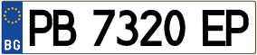 Trailer License Plate